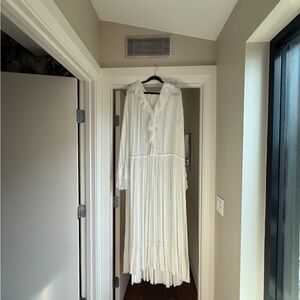 Free People Long Sleeve White Dress